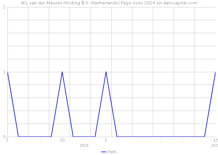 W.J. van der Meulen Holding B.V. (Netherlands) Page visits 2024 