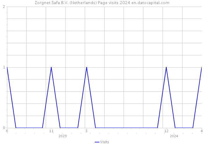 Zorgnet Safa B.V. (Netherlands) Page visits 2024 