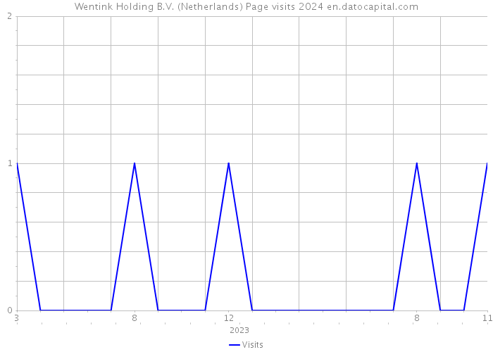 Wentink Holding B.V. (Netherlands) Page visits 2024 
