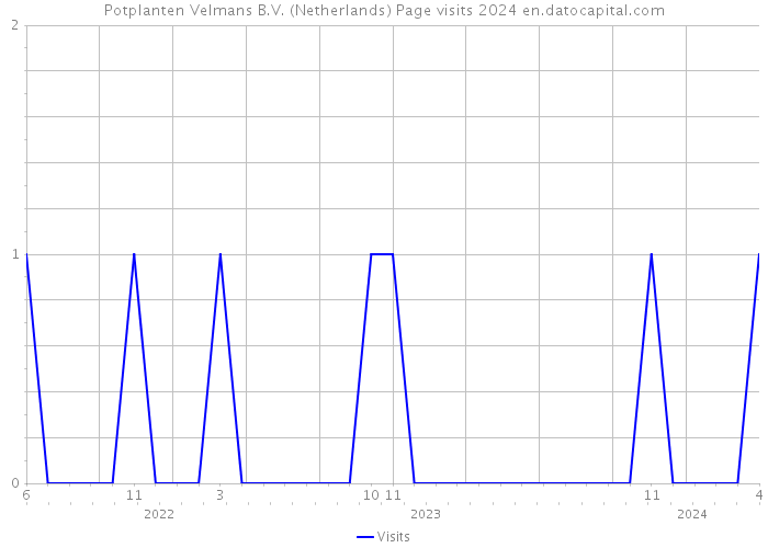 Potplanten Velmans B.V. (Netherlands) Page visits 2024 