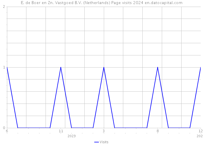 E. de Boer en Zn. Vastgoed B.V. (Netherlands) Page visits 2024 