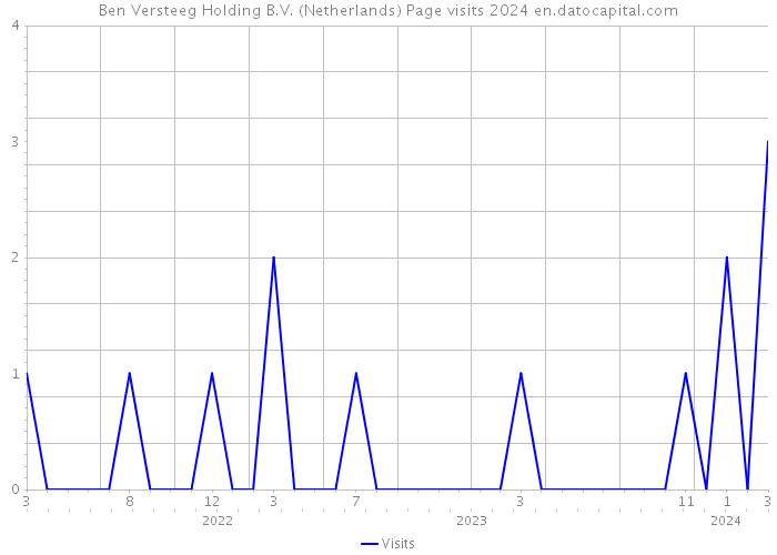 Ben Versteeg Holding B.V. (Netherlands) Page visits 2024 