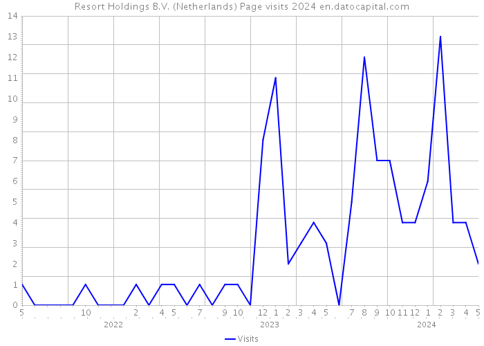 Resort Holdings B.V. (Netherlands) Page visits 2024 