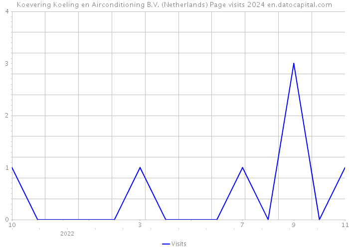 Koevering Koeling en Airconditioning B.V. (Netherlands) Page visits 2024 
