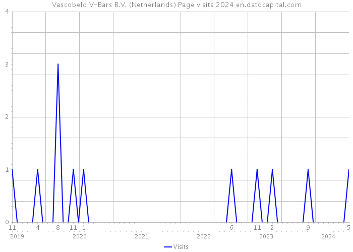 Vascobelo V-Bars B.V. (Netherlands) Page visits 2024 