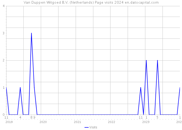 Van Duppen Witgoed B.V. (Netherlands) Page visits 2024 