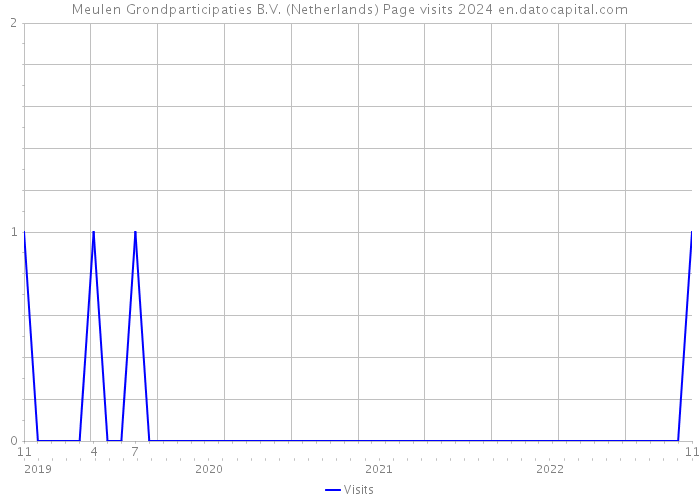 Meulen Grondparticipaties B.V. (Netherlands) Page visits 2024 