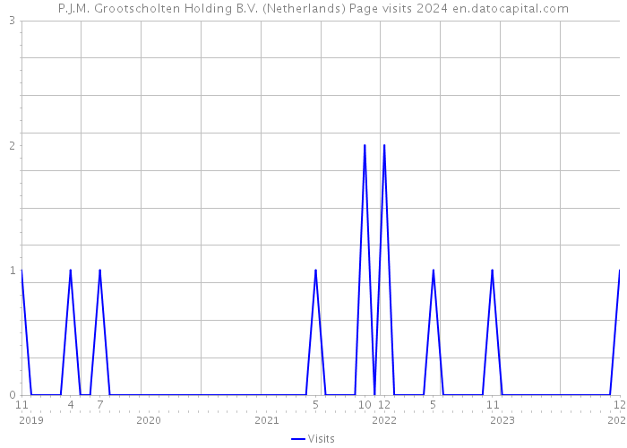 P.J.M. Grootscholten Holding B.V. (Netherlands) Page visits 2024 