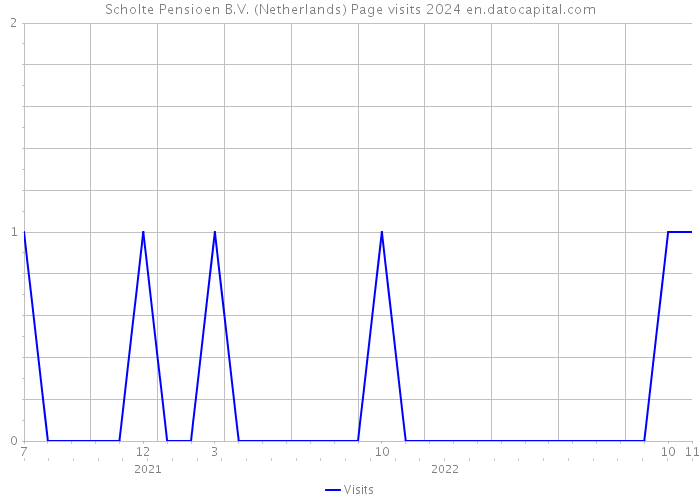 Scholte Pensioen B.V. (Netherlands) Page visits 2024 