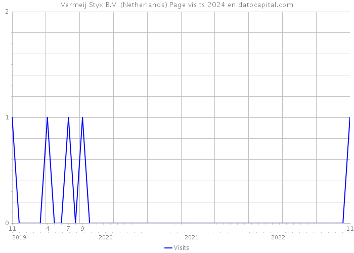 Vermeij Styx B.V. (Netherlands) Page visits 2024 
