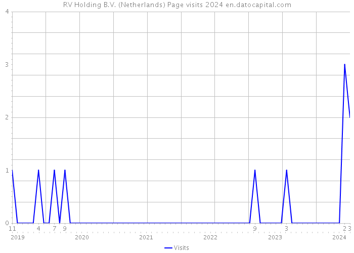 RV Holding B.V. (Netherlands) Page visits 2024 