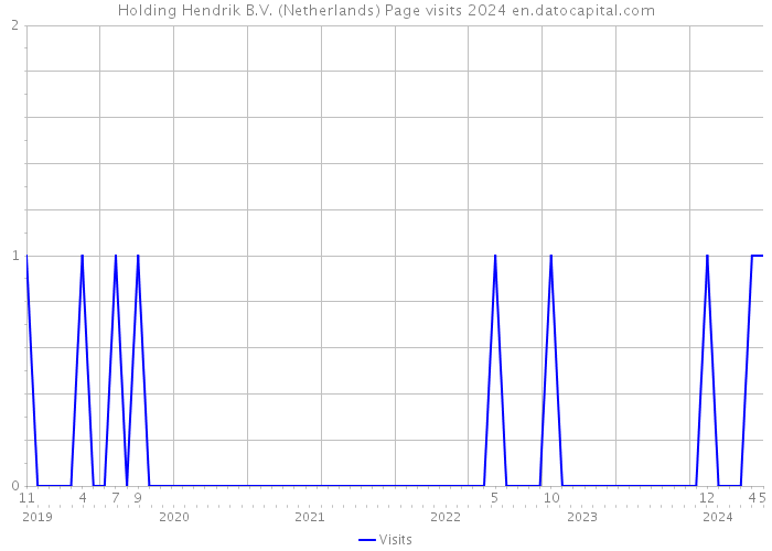 Holding Hendrik B.V. (Netherlands) Page visits 2024 