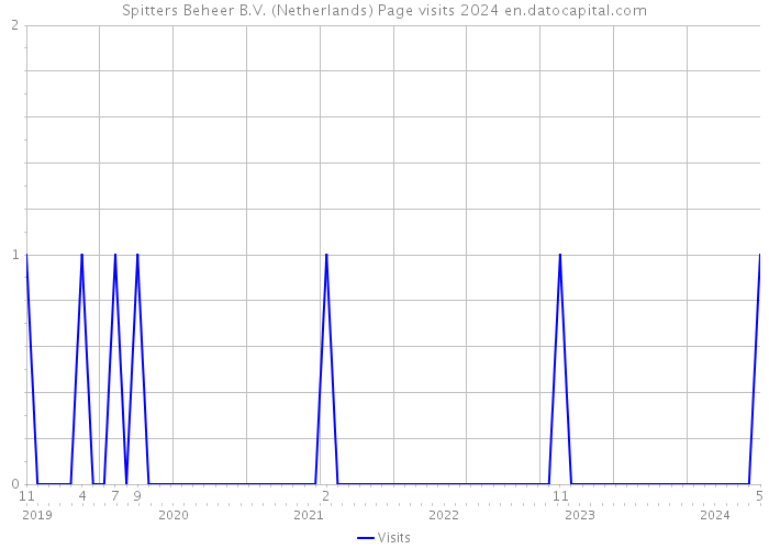 Spitters Beheer B.V. (Netherlands) Page visits 2024 