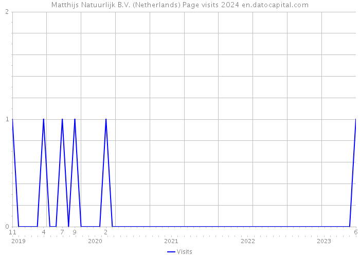 Matthijs Natuurlijk B.V. (Netherlands) Page visits 2024 