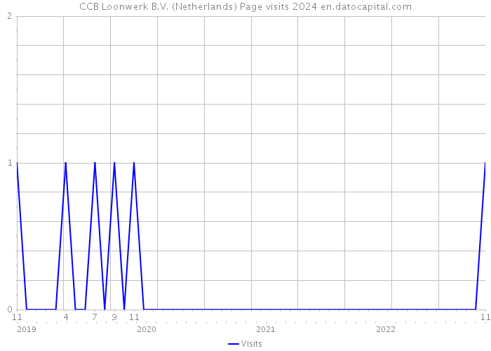 CCB Loonwerk B.V. (Netherlands) Page visits 2024 