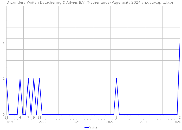 Bijzondere Wetten Detachering & Advies B.V. (Netherlands) Page visits 2024 