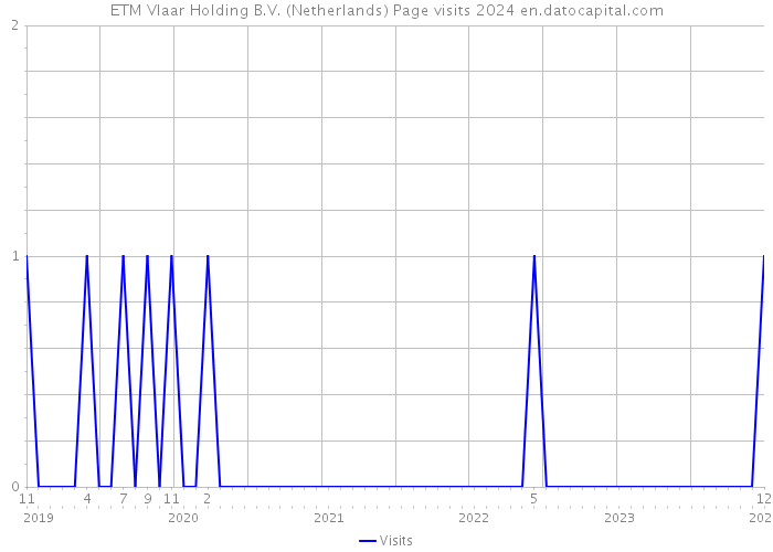 ETM Vlaar Holding B.V. (Netherlands) Page visits 2024 