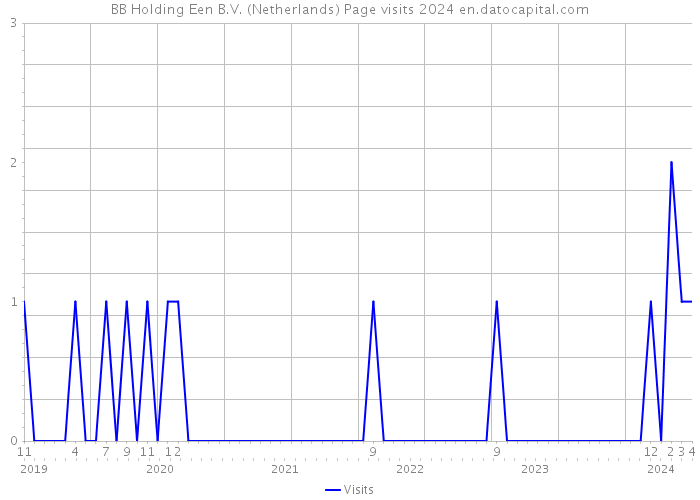 BB Holding Een B.V. (Netherlands) Page visits 2024 