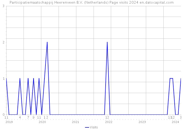 Participatiemaatschappij Heerenveen B.V. (Netherlands) Page visits 2024 