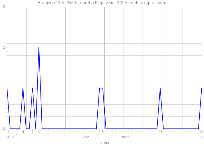 Hoogwerf B.V. (Netherlands) Page visits 2024 
