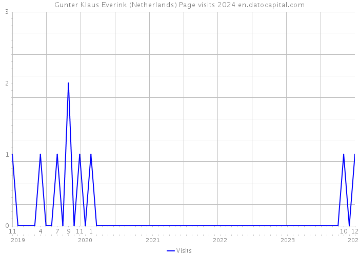 Gunter Klaus Everink (Netherlands) Page visits 2024 