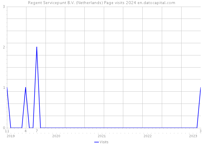 Regent Servicepunt B.V. (Netherlands) Page visits 2024 