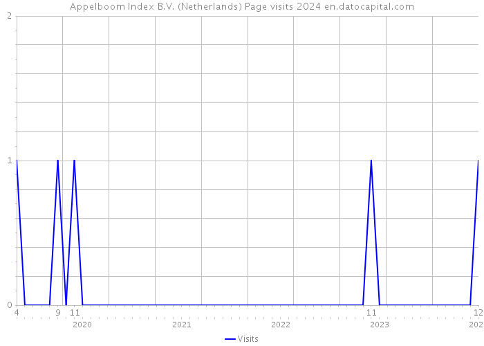Appelboom Index B.V. (Netherlands) Page visits 2024 