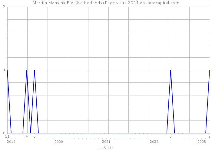 Martijn Mensink B.V. (Netherlands) Page visits 2024 