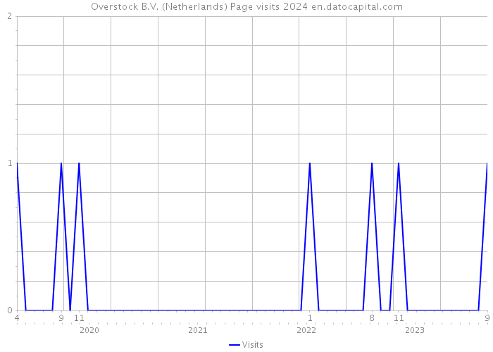 Overstock B.V. (Netherlands) Page visits 2024 