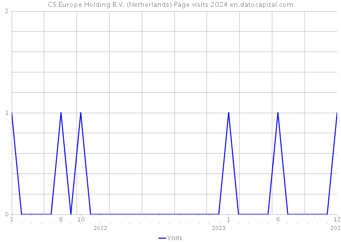 CS Europe Holding B.V. (Netherlands) Page visits 2024 