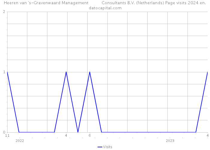 Heeren van 's-Gravenwaard Management Consultants B.V. (Netherlands) Page visits 2024 