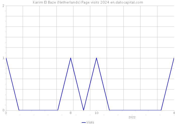 Karim El Baze (Netherlands) Page visits 2024 