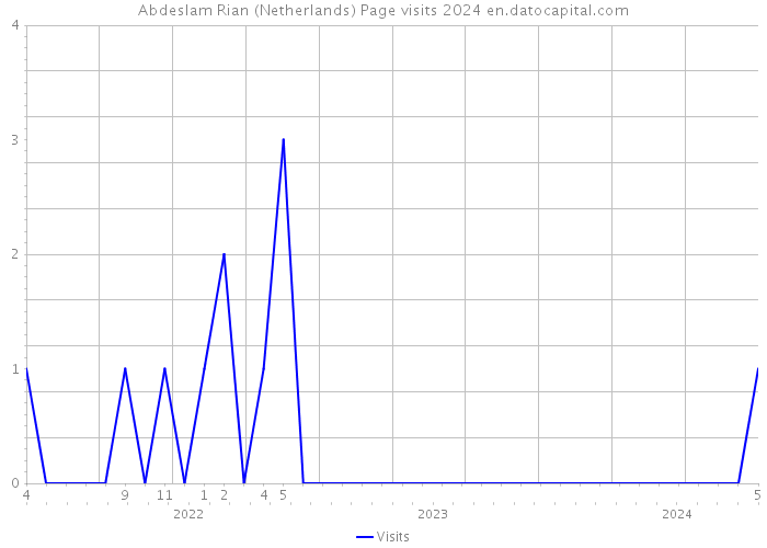 Abdeslam Rian (Netherlands) Page visits 2024 