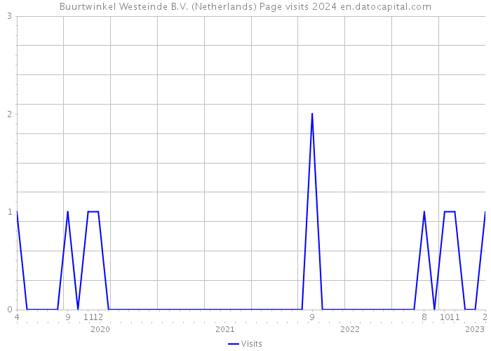 Buurtwinkel Westeinde B.V. (Netherlands) Page visits 2024 
