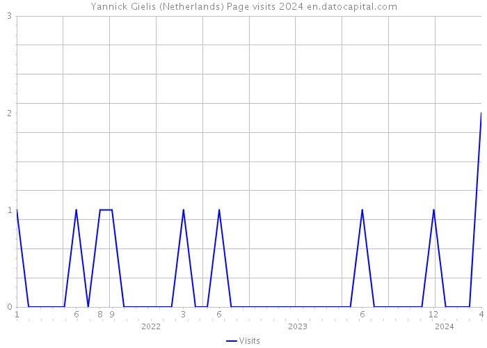 Yannick Gielis (Netherlands) Page visits 2024 
