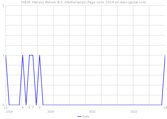 H.B.M. Hansen Beheer B.V. (Netherlands) Page visits 2024 