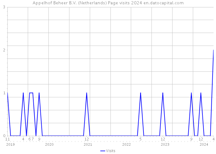 Appelhof Beheer B.V. (Netherlands) Page visits 2024 