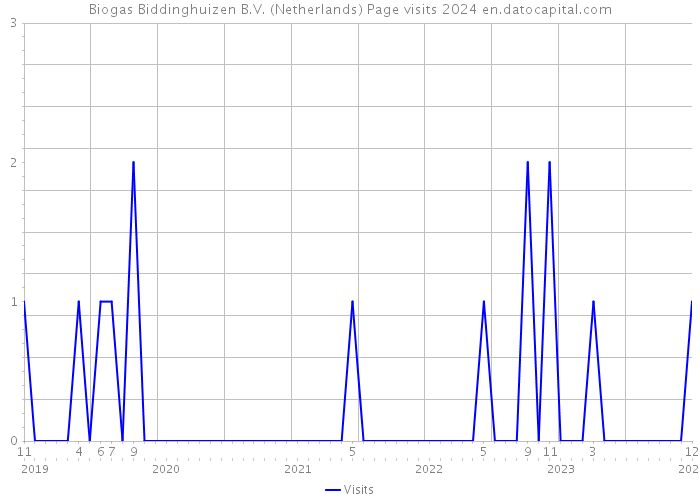 Biogas Biddinghuizen B.V. (Netherlands) Page visits 2024 