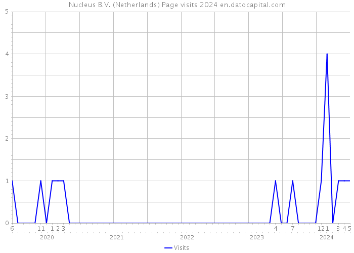 Nucleus B.V. (Netherlands) Page visits 2024 