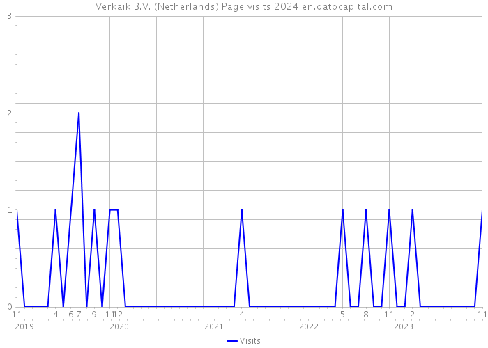 Verkaik B.V. (Netherlands) Page visits 2024 
