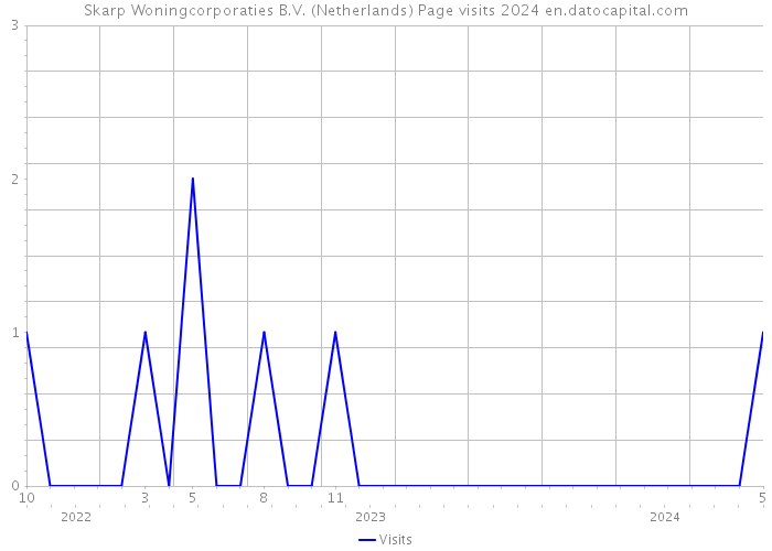 Skarp Woningcorporaties B.V. (Netherlands) Page visits 2024 