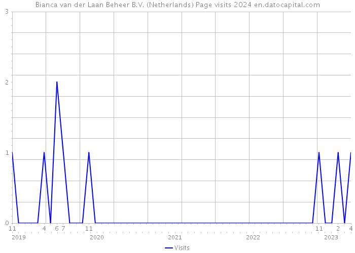 Bianca van der Laan Beheer B.V. (Netherlands) Page visits 2024 