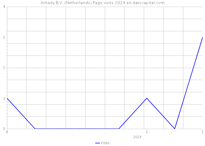 Arkady B.V. (Netherlands) Page visits 2024 
