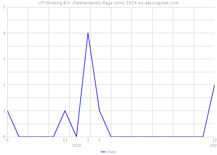 UT Holding B.V. (Netherlands) Page visits 2024 