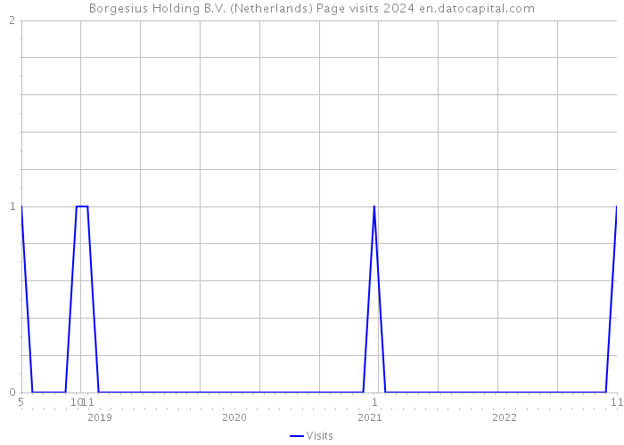 Borgesius Holding B.V. (Netherlands) Page visits 2024 