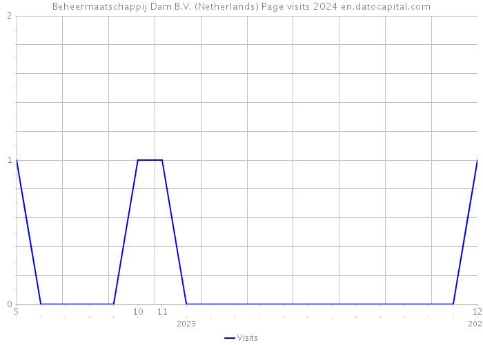 Beheermaatschappij Dam B.V. (Netherlands) Page visits 2024 