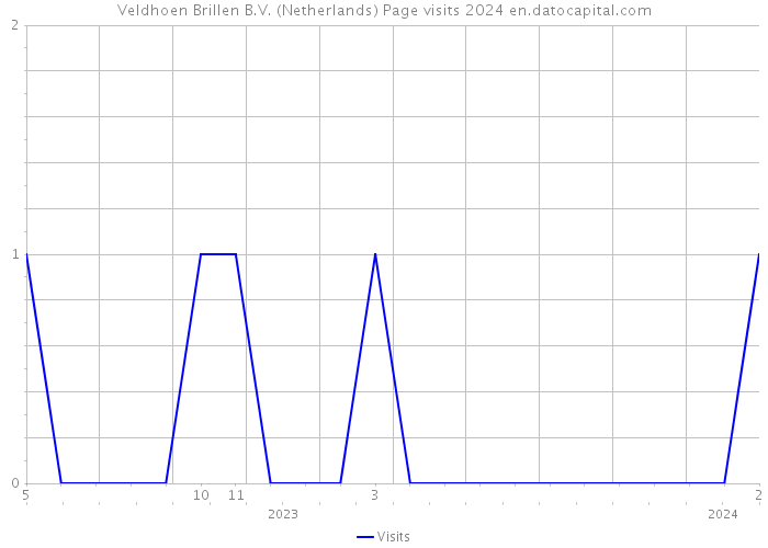 Veldhoen Brillen B.V. (Netherlands) Page visits 2024 