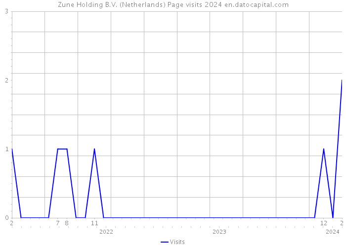 Zune Holding B.V. (Netherlands) Page visits 2024 