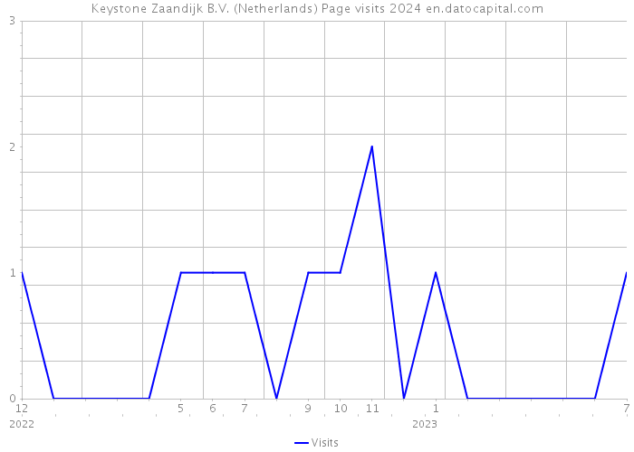 Keystone Zaandijk B.V. (Netherlands) Page visits 2024 