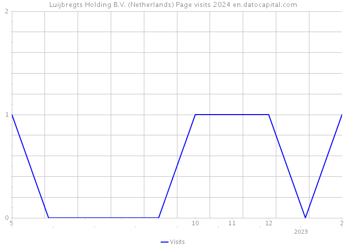 Luijbregts Holding B.V. (Netherlands) Page visits 2024 